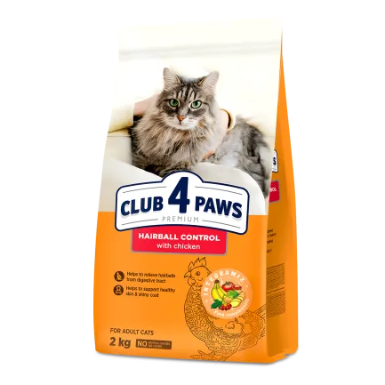 С4Р Premium сух виведення шерсті коти, 2 кг