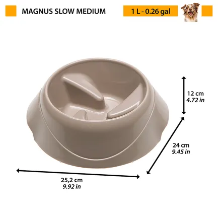 Ferplast MAGNUS SLOW MEDIUM Миска пластикова — Фото 1