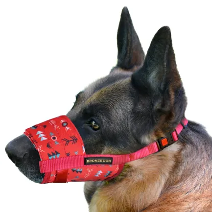 Намордник для собак Bronzedog нейлоновий регульований Інки M