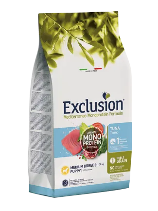 Exclusion Puppy Tuna Medium Breed корм для цуценят середніх порід з тунцем 3 кг