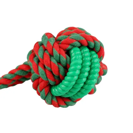 Іграшка Barksi TPR Rope Ball м'ячик на канаті з TPR вставкою 22 см — Фото 2