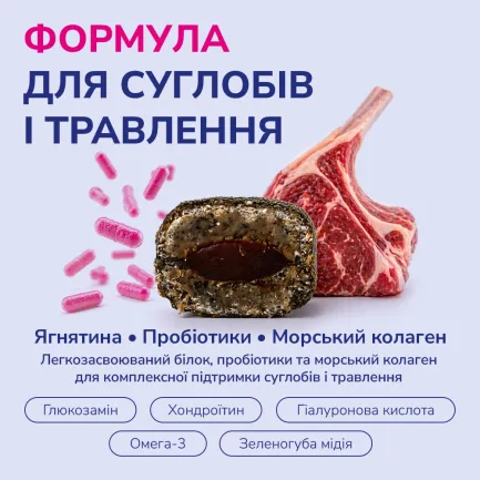LK Baits Pet Nutrigel Lamb S-M Функціональні ласощі для собак для суглобів з ягням і пробіотиками (Ø 15 мм), 150 г — Фото 3