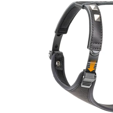 Ferplast GIOTTO P M HARNESS BLACK LUXOR Шлея, шкіра — Фото 2