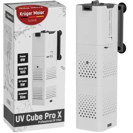 Внутрішній фільтр Kruger Meier UV Cube Pro X з УФ-стерилізацією та аерацією для акваріумів до 250 л. — Фото 1