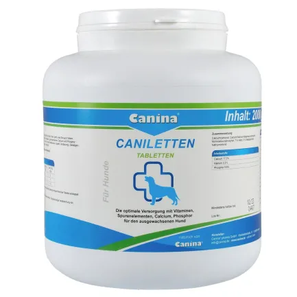 Вітаміни Canina Caniletten комплекс для дорослих собак, 2000 г (1000 табл)