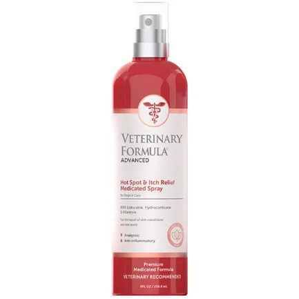 Veterinary Formula Advanced Hot Spot &amp; Itch Relief Spray ВЕТЕРИНАРНА ФОРМУЛА АНТИАЛЕРГЕННИЙ лікувальний спрей для собак і котів 0,236 л