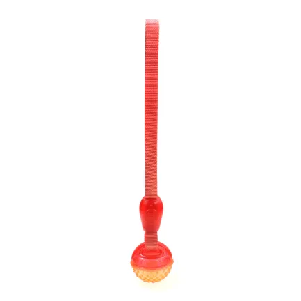 Іграшка для собак MISOKO&amp;CO М'яч з пищалкою та ременем, orange, 35х6 cm — Фото 1