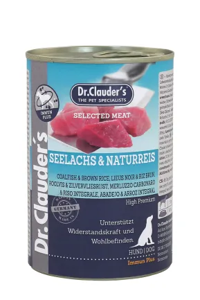 Вологий корм для собак Dr.Clauder’s Selected Meat White Fish &amp; Brown Rice, біла риба, коричневий рис 400 г