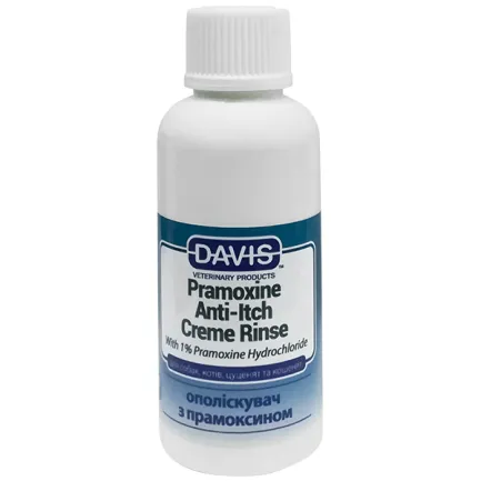 Davis Pramoxine Anti-Itch Creme Rinse ДЕВІС ПРАМОКСИН КРЕМ РІНЗ кондиціонер від свербежу з 1% прамоксину гідрохлоридом для собак і котів 0,05 л