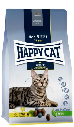 Сухий корм Happy Cat Culinary Land Geflügel для дорослих котів великих порід зі смаком птиці, 1,3 кг, 70569