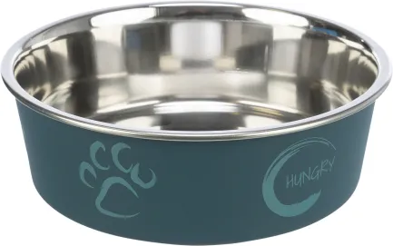 Миска Trixie для собак, з нержавіючої сталі і пластику 1,4л/21см