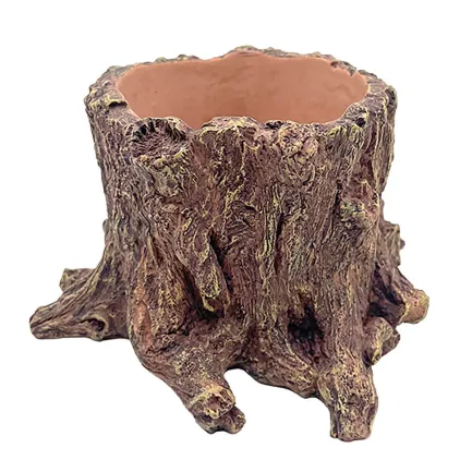 Декорація Hobby Wildwood Stump 15×14,5×9 см - декоративний пень, поїлка, горщик для тераріуму (40849) — Фото 5