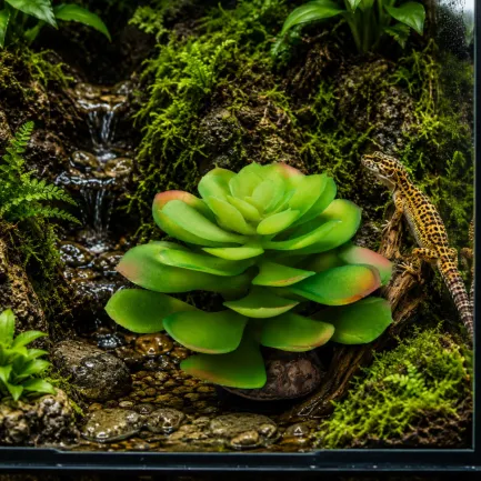 Штучна рослина Hobby Terra Succulent 4 17 см (37733) для тераріуму, акватераріуму та палюдаріуму — Фото 2
