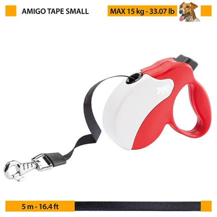 Ferplast AMIGO S TAPE BEIGE-PURPLE Рулетка-поводок зі стрічкою — Фото 1