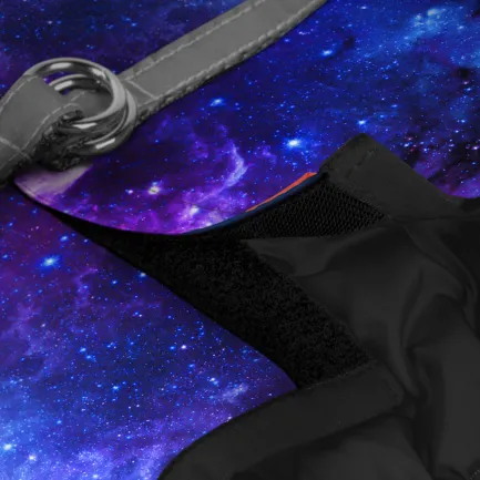 Шлея для собак м'яка WAUDOG Clothes з QR-паспортом, малюнок "NASA21", XS2 B 28-31 см, C 20-22 см — Фото 2