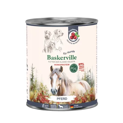 Baskerville КОНИНА. Повнораціонний вологий корм класу холістик для собак, 800 г