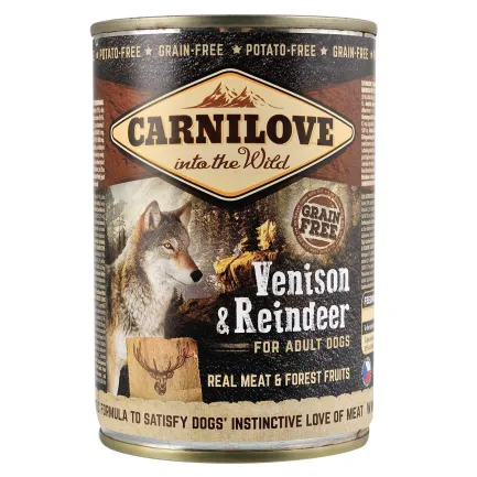 Вологий корм Carnilove Venison &amp; Reindeer для собак, м'ясо північного оленя, 400 г