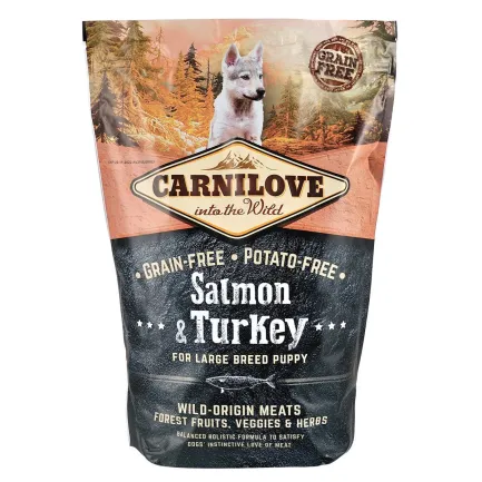 Сухий корм Carnilove Salmon &amp; Turkey для цуценят та молодих собак великих порід, лосось та індичка, 1,5 кг — Фото 2