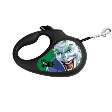 Повідець-рулетка для собак WAUDOG R-leash, малюнок "Джокер Зелений", M, до 25 кг, 5 м, світловідбиваюча стрічка чорний