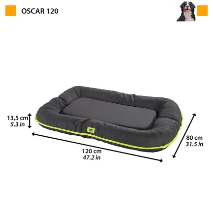 Ferplast OSCAR 120 М'яке місце чорне, TECH-текстиль — Фото 1