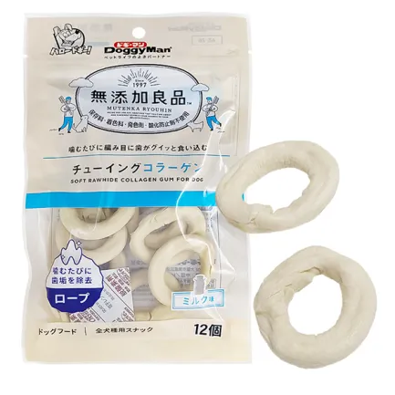 DoggyMan Collagen Gum Doughnut ДОГГІМЕН КІЛЬЦЕ З КОЛАГЕНОМ жувальні ласощі для собак 0,09 кг