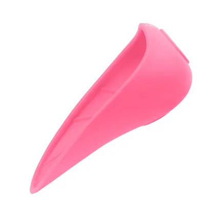 Поїлка-насадка на пляшку WAUDOG Silicone, 165х90 мм рожевий — Фото 1