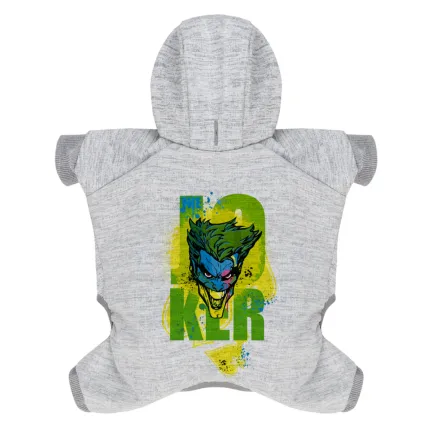 Комбінезон для собак WAUDOG Clothes малюнок "Джокер", софтшелл, M35, B 54-60 см, С 34-40 см — Фото 1