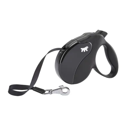 Ferplast AMIGO M TAPE BLACK Рулетка-поводок зі стрічкою