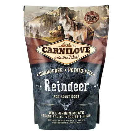 Сухий корм Carnilove Raindeer для дорослих собак всіх порід, оленина та кабан, 1,5 кг — Фото 2