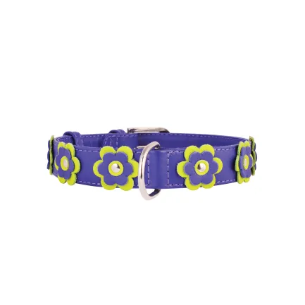 Нашийник "CoLLaR GLAMOUR" з оздобленням "Аплікація" (ширина 35мм, довжина 46-60см) фіолетовий — Фото 1