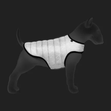 Куртка-накидка для собак WAUDOG Clothes світловідбивна, L, А 41 см, B 58-70 см, С 42-52 см — Фото 4