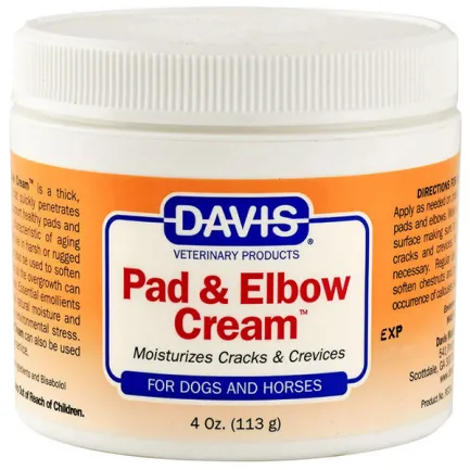 Davis Pad &amp; Elbow Cream ДЕВІС ЗАГОЮВАЛЬНИЙ крем для лап і ліктів собак та коней 0,113 л