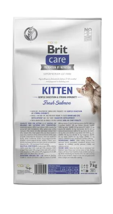 Сухий корм Brit Care Cat by Nutrition Kitten Gentle Digestion Strong Immunity для кошенят, з лососем, 7 кг — Фото 2