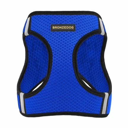 Шлея для собак Bronzedog Mesh Vest 3D сітка синя 3XS — Фото 1