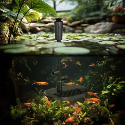 Фонтан-фільтр для ставка Kruger Meier FountainPure 2000 — 3 в 1: насос, фільтр, фонтан (1500 л/год) — Фото 5
