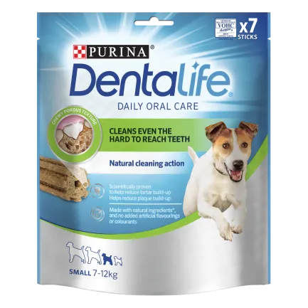 Ласощі DENTALIFE Small для дорослих собак дрібних порід для здоров'я зубів і ясен 115 г