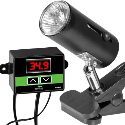 Світильник з затискної ручкою і термостатом ReptiSun Temperature Control 200W — Фото 2
