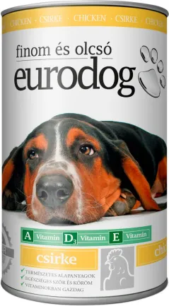 Корм вологий EuroDog Poultry для собак шматочки в желе з птицею 415 г
