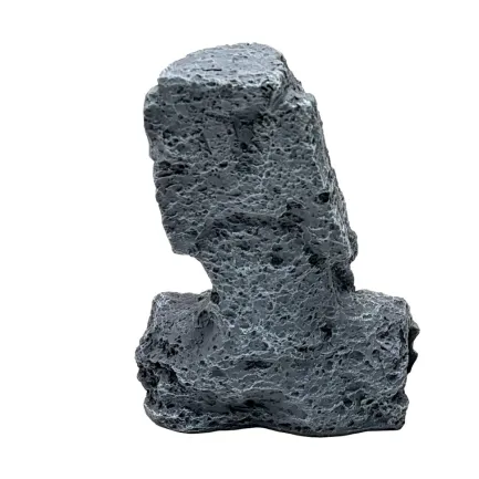 Декорація Hobby Moai Ora 12,5×11,5×17,5 см (41716) - статуя Моаї з укриттям для акваріума і тераріуму — Фото 5