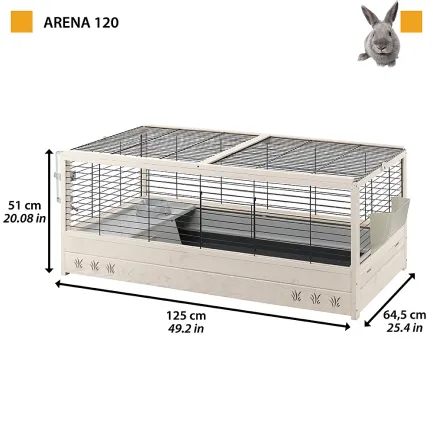 Ferplast CAGE ARENA 120 Клітка для кролів, дерев'яна — Фото 1