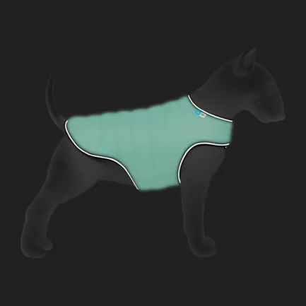 Курточка-накидка для собак AiryVest Lumi, світиться у темряві, L, А 41 см, B 58-70 см, С 42-52 см — Фото 3