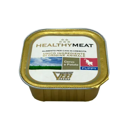 Healthy Meat монопротеїновий вологий корм для цуценят - паштет з олениною та картоплею 150гр