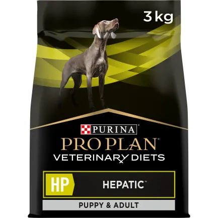 Сухий дієтичний корм PRO PLAN VETERINARY DIETS HP Hepatic для цуценят та дорослих собак для підтримання функції печінки при хронічній печінковій недостатності 3 кг