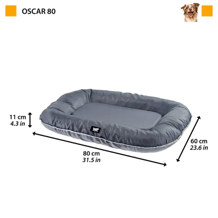 Ferplast OSCAR 80 GREY М'яке місце сіре, TECH-текстиль — Фото 1