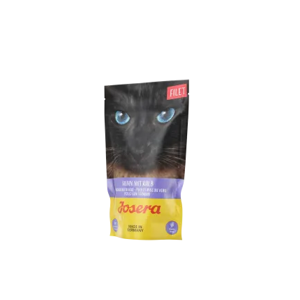 Вологий корм для котів Josera філе курки з телятиною 16x70g