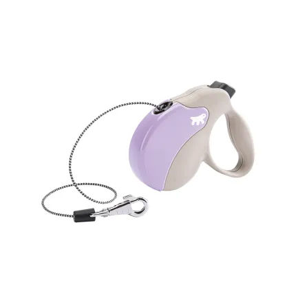 Ferplast AMIGO MINI COR BEIGE-PURPLE Рулетка-поводок зі шнуром