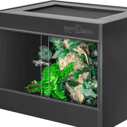 Тераріум з ПВХ Repti-Zoo Terrarium PVC 60x45x45 см (CN604545PN) скляними дверцятами для рептилій і амфібій — Фото 4