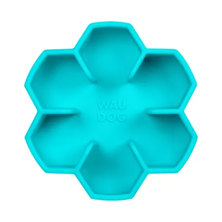 Миска для повільного харчування WAUDOG Silicone, 750 мл, блакитний — Фото 2