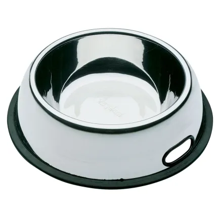 Ferplast NOVA KC 80 Миска металева з захистом проти ковзання 2,4л
