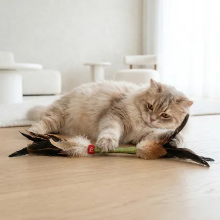 Іграшка для котів WAUCAT Fun Natural Паличка, 40 см — Фото 3
